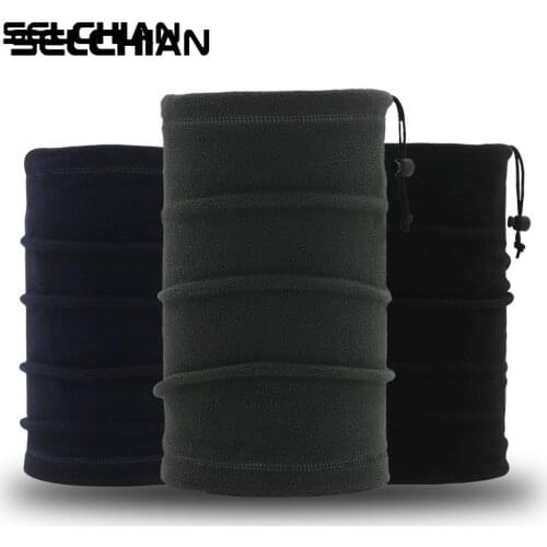 Winter Polar Fleece Thermal Balaclava Neck Gaiter Headband Half Face Cover Cold Weather Warm Tube Ring Scarf Bandana Women Men