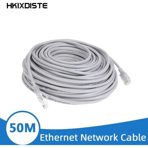 1pcs 50M 164ft Cat5 Ethernet Network Cable RJ45 Patch Outdoor Indoor Waterproof LAN Cable Wires For CCTV POE IP Camera System