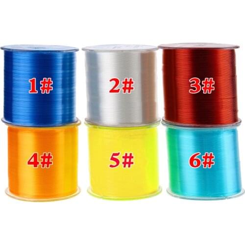 1Pcs 500M Nylon Fishing Line Diameter 6 Colorsjapanese Durable Monofilament Rock Sea/freshwater Fishing Line Fishing Tackle