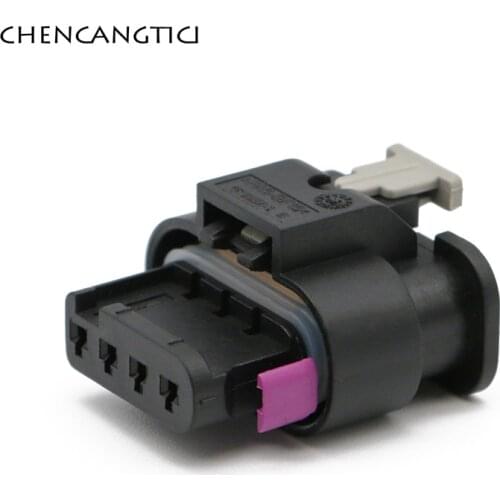 2 Sets 4 Pin Tyco Amp Waterproof Auto Cable Plug Weichai Autonomous Water Temperature Sensor Connector Female Socket 1718657-1