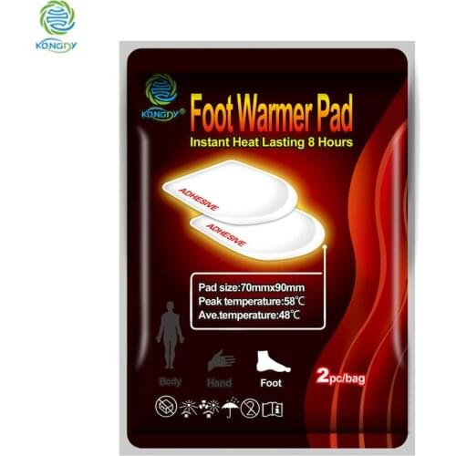 KONGDY 30Pcs=15Pairs Foot Warmer Pads Heat Adhesive Patches Winter Use Keep Feet Warm Pads Long Lasting Self-heating Patch