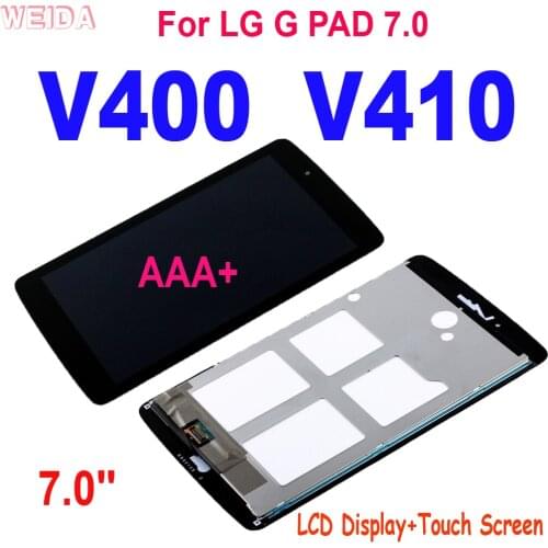 7.0'' AAA+ LCD For LG G PAD 7.0 V400 V410 LCD Display Touch Screen Digitizer Assembly for LG V400 LCD Screen No Dead Pixel Tools