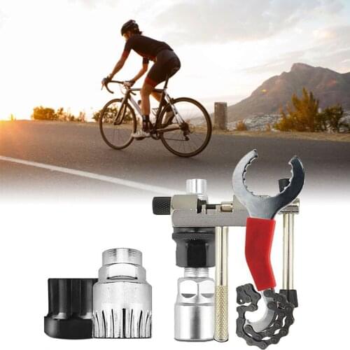Bicycle Accessories Emergency Repair Tool Set Portable Kit Set Chain Whip Rivet Extractor Crank Remover for MTB/RB