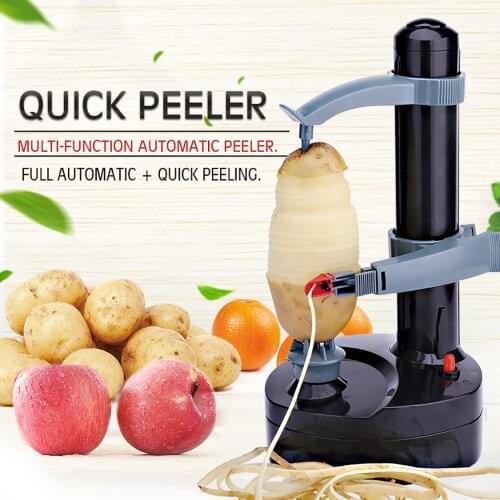 Automatic Multifunctional Stainless Steel Electric Peeler For Household Plug In Battery Dual Purpose Automatic Electric Peeler