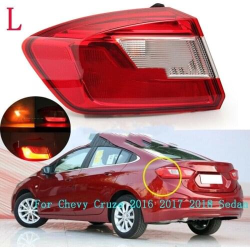 Car accessories For Chevy Cruze 2016 2017 2018 Sedan Left Side Outer Tail Light Lamp Rear Stop Taillight assembly