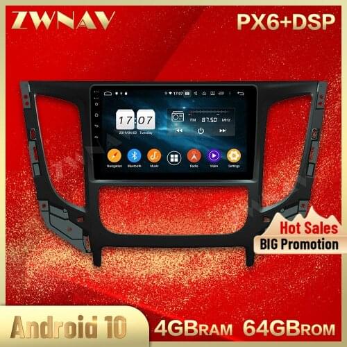 2 din Android 10.0 screen Car Multimedia player For Mitsubishi TRITON 2016-2019 AUTO video stereo GPS navi head unit auto stereo