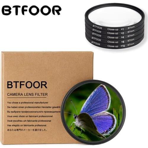 BTFOOR Macro Close Up Filter 49 52 55 58 67 72 77 82 Mm for Camera Canon Lens EOS M50 250d 6d 600d Nikon D3200 D3500 Sony A6000