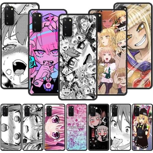 Case For Samsung Galaxy A51 A71 A21s A31 A12 A41 A11 A72 A52 A32 5G A01 A91 A21 Black Phone Covers Hentai Harajuku Anime Girl