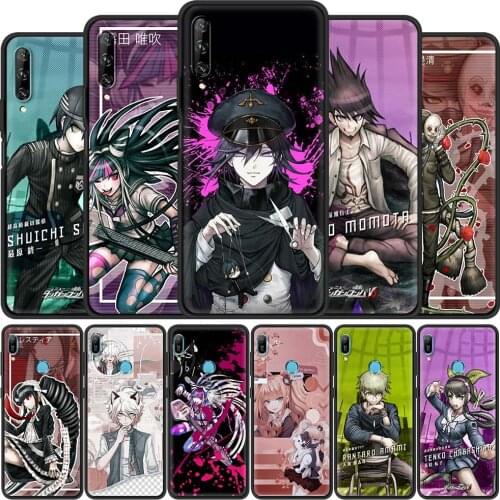 Phone Case for Huawei Y6 Y7 Y9 2019 Y9a Y8p Y7a Y6p Y8s Mate 40 20 30 10 Pro Lite Black Shell Cover Games Danganronpa