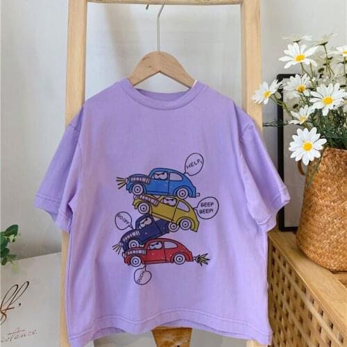 Childrens T-Shirt 2021 Child For Boys A Boy Girls Kids Shirts Kawaii Baby Toddler Cool Cartoon Tee Tops Clothing Short Sleeve