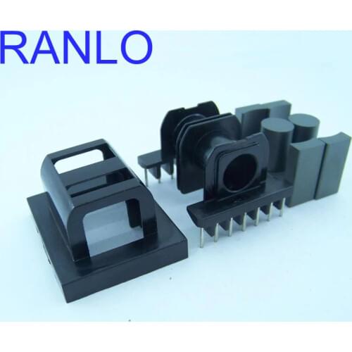 EC39/40 ER39/40 2 Slots LLCR Transformer Bobbin N87 PC44 Ferrite Core 7+7pin