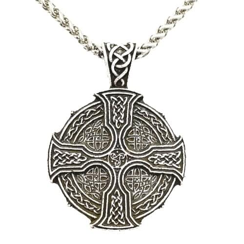 Irish Knots Symbol With Triskele Triquetra In Middle Ethnic Necklace Amulet Talisman Jewellery