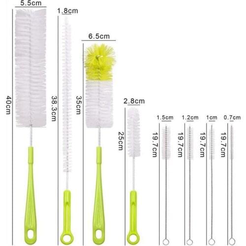 4Pcs Baby Bottle Cleaning Brush set Long Handle Milk Bottle Cup Mug Sponge Washing Clean Brush Cleaner Kitchen Tools