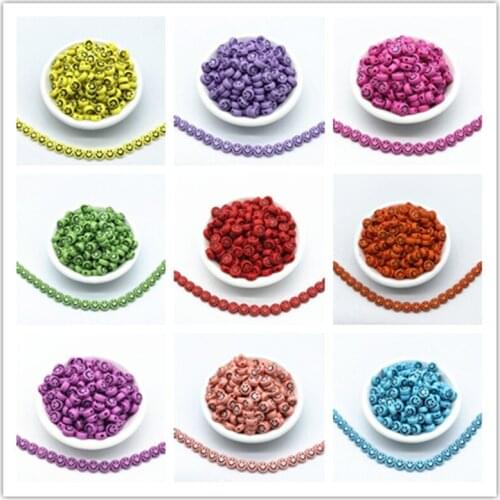 New 7x4mm100pcs Smiling Face Round Charms Acrylic Spacer Beads for Jewelry Makeing DIY Bracelet Necklace Beaded Jewelry
