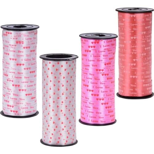 Curling Ribbon Roll Crimps Gold Balloon Ribbons Festival Happy Crafts Gift Wrapping Ballon Tope Birthday Party Decorations Kids