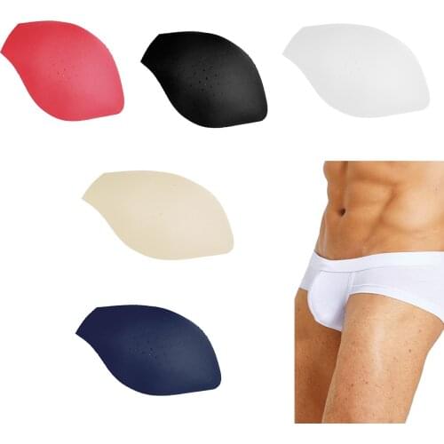 Sexy Mens Underwear Pad Breathable Inside Enhance Sponge Cup Frontal Protection Inner Briefs Pads Enlarge Men Penis Pouch Pad