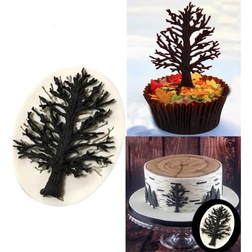 New Fashion 3D Tree Silicone Fondant Mold Cake Decorating Chocolate Sugarcraft Baking Mould Cupcake Decorating Tools