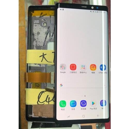 Original Used Screen Note 9 For Samsung Note 9 LCD Repair Edge Separete Glass Practice Note 8 For Samsung N960F LCD Broken Glass