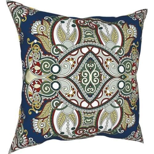 Persian Vintage Pillow Case Decoration Antique Boho Bohemian Floral Cushion Cover Throw Pillow for Car Double-sided Printing