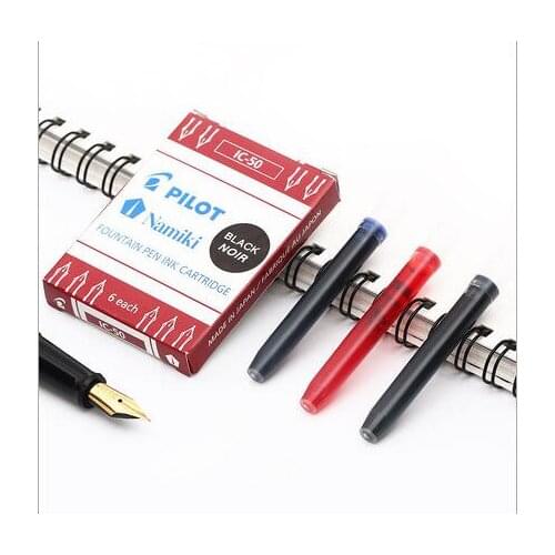Pilot IC-50 sac ink cartridges FP-50R black blue red 3 colors Japan