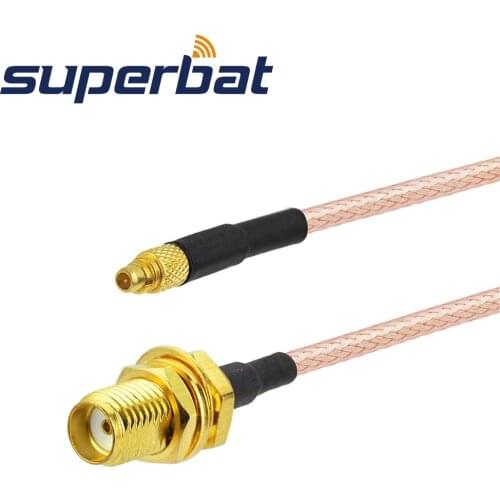 Superbat SMA Jack to MMCX Plug Straight RF Pigtail Cable RG316 15cm for wifi