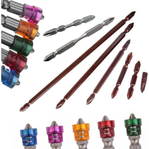 S2 Steel PH2 1/4 Hardness Magnetic 25-200MM Cross Head Screwdriver Bit Head Electric Screwdriver Set Phillips Screw