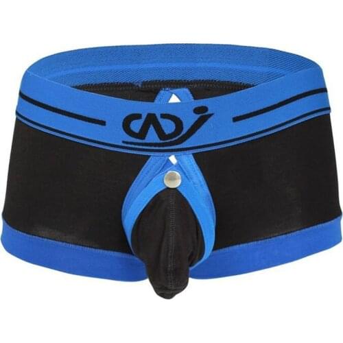 Sexy Mens Boxer Shorts Removable Large Pouch Back Open Fashion Modal Hot Gay Male Erotic Bulge Jockstrap Sex Underwear