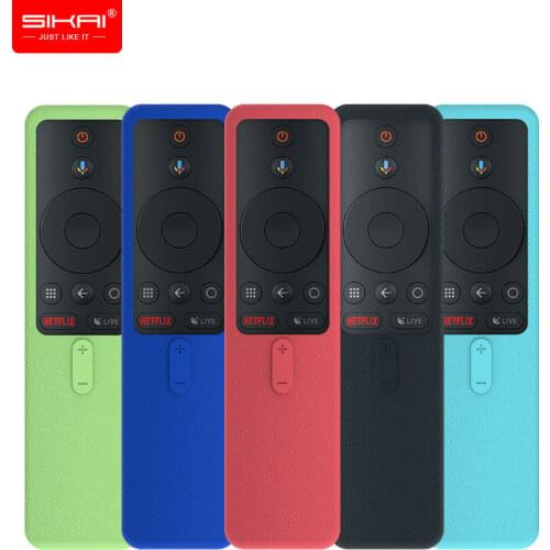 Sikai Silicone Case for XIAOMI MI Box S/Mi Box 4X / Mi TV Stick Remote Shockproof Protective Cover for MI Box S Remote Washable
