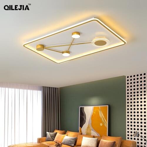 Modern Led Ceiling Lights For Dining Room Bedroom Foyer Study Round Square Rectangle Lamps Indoor Lighting Fixtures AC 90-260V