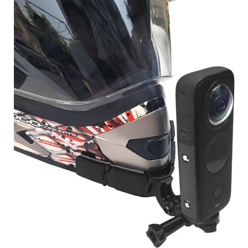 TUYU New Upgrade Motorcycle Bicycle Helmet Chin Strap Mount for Insta360 one X2 R gopro Flodable Front Chin Mount Accessories
