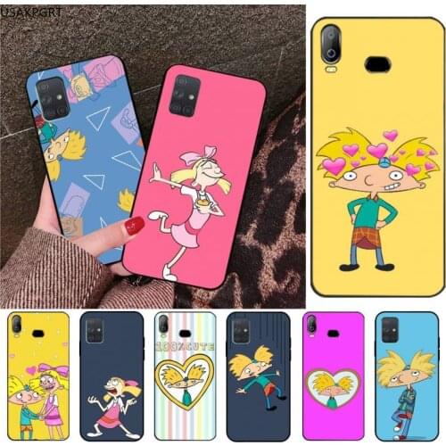 USAKPGRT Hey Arnold Special Soft black Phone Case For Samsung Galaxy A21S A01 A11 A31 A81 A10 A20E A30 A40 A50 A70 A80 A71 A51