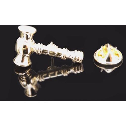 High quality mens Brooch Lapel Pin New Lapel Pin Gold hammer Brooch mens wedding suit shirt scarf accessories