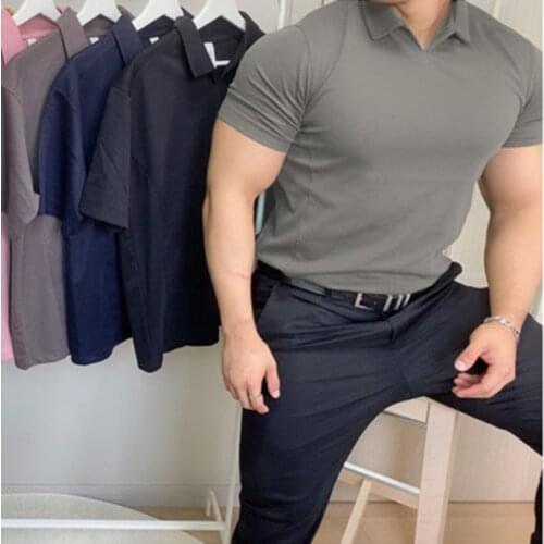 YOSHINEE Short Sleeve Polos For Men
