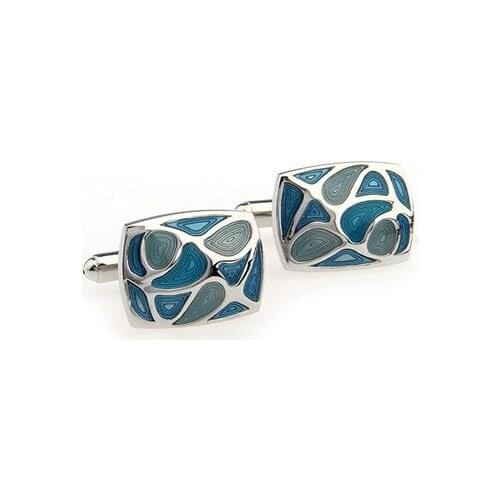 TZG09235 Enamel Cufflink 15 Pairs Wholesale Free Shipping