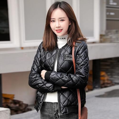 Womens Thin Parkas Spring And Autumn Baseball Jacket