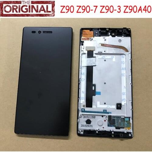 100% Original New Best Working Sensor LCD Display Touch Screen Digitzer Assembly+Frame For Lenovo VIBE Shot MAX Z90 z90a40 z90-7