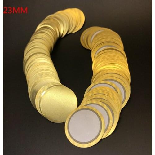 10 Pcs/Lot 23MM Piezoelectric Piezo Ceramic Wafer Plate Buzzer Loudspeaker Dia 23mm For Diy Piezo Ceramic