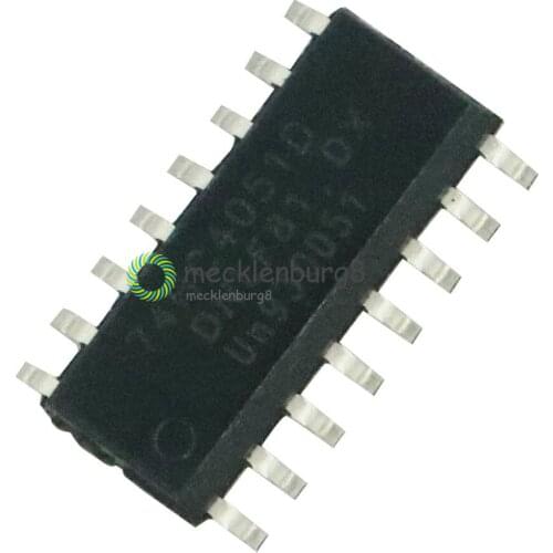 10PCS NEW 74HC4051D SOP-16 74HC4051 SMD 8-channel Analog multiplexer/demultiplexe