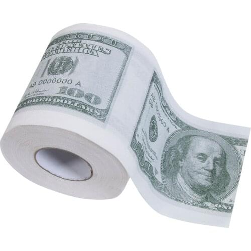 100 Dollar Humour Toilet Paper Bill Toilet Paper Roll Novelty Gag Gift Funny Gag Valentines Day Gift Bath Room Accessories