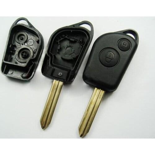 2 Buttons Remote Key Shell Case For Citroen Picasso Elysee With SX9 Blade Fob Key Cover Blank ( No Logo ) 10PCS/lot