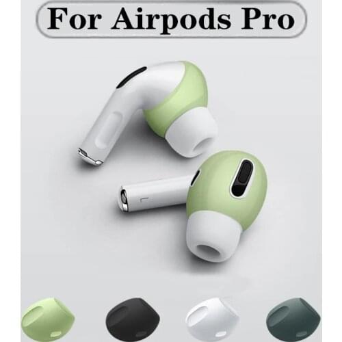 2Pcs/Pair Ear pads For Airpods Pro Wireless Bluetooth Headset Silicone Anti Slip Eartips Cap For Airpods Pro 3 Protector ear Cap
