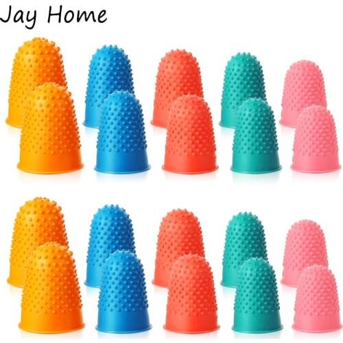 5/2/1Pc Sewing Thimble Hand-Working Sewing Thimble Finger Protector Rubber Fingers Cover Thimble DIY Quilting Sewing Accessories