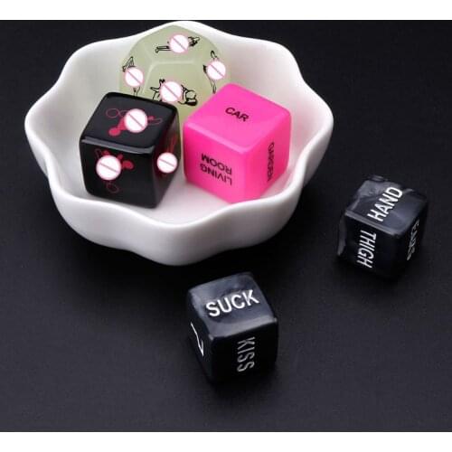 5PCS Acrylic Adult Erotic Love Sexy Posture Sex Dice Fun Couple Lovers Humour Game Toy Novelty Party Gift