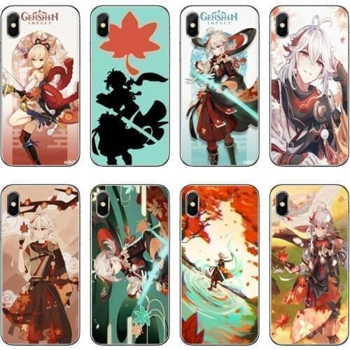 Genshin Impact Kaedehara Kazuha Accessories Phone Case For iPhone 12 11 Pro Max Mini XS Max XR X 8 7 Plus 6 6S Plus 5 5S SE 2020