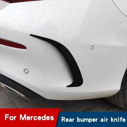 Car carbon fiber car stickers rear bumper decoration for Mercedes c coupe w205 c205 s205 e coupe C207 W213 c-class cla w117 45
