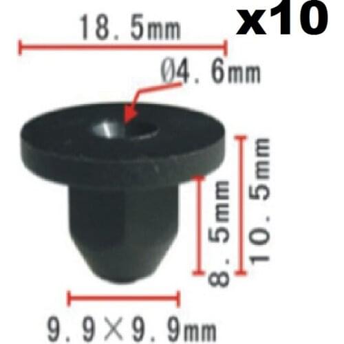 Auto Car Clips For BMW Plastic nut x 10 Car Nylon Clip
