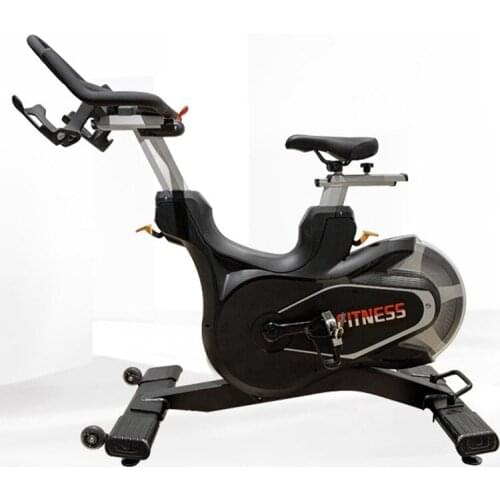 Black Commercial Home Large-scale Magnetron Belt Drive Fitness Indoor Cycling Bikes