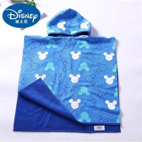 Disney Children Minnie Mickey mouse Cloak Bath Towel Hooded Bath Towel Boys Girls Children Bath Towel