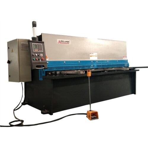 Sheet Metal Hydraulic Shearing Machine With Nanjing ESTUN E21S Control System Controller For 4mm Thickness Metal Plate Cutting