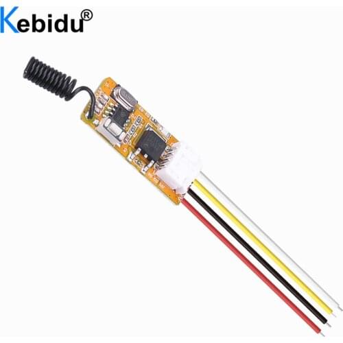 Kebidu Wireless RF Switch Relay Receiver Module 12V 433Mhz For Car Motorcycle LED Light Controller